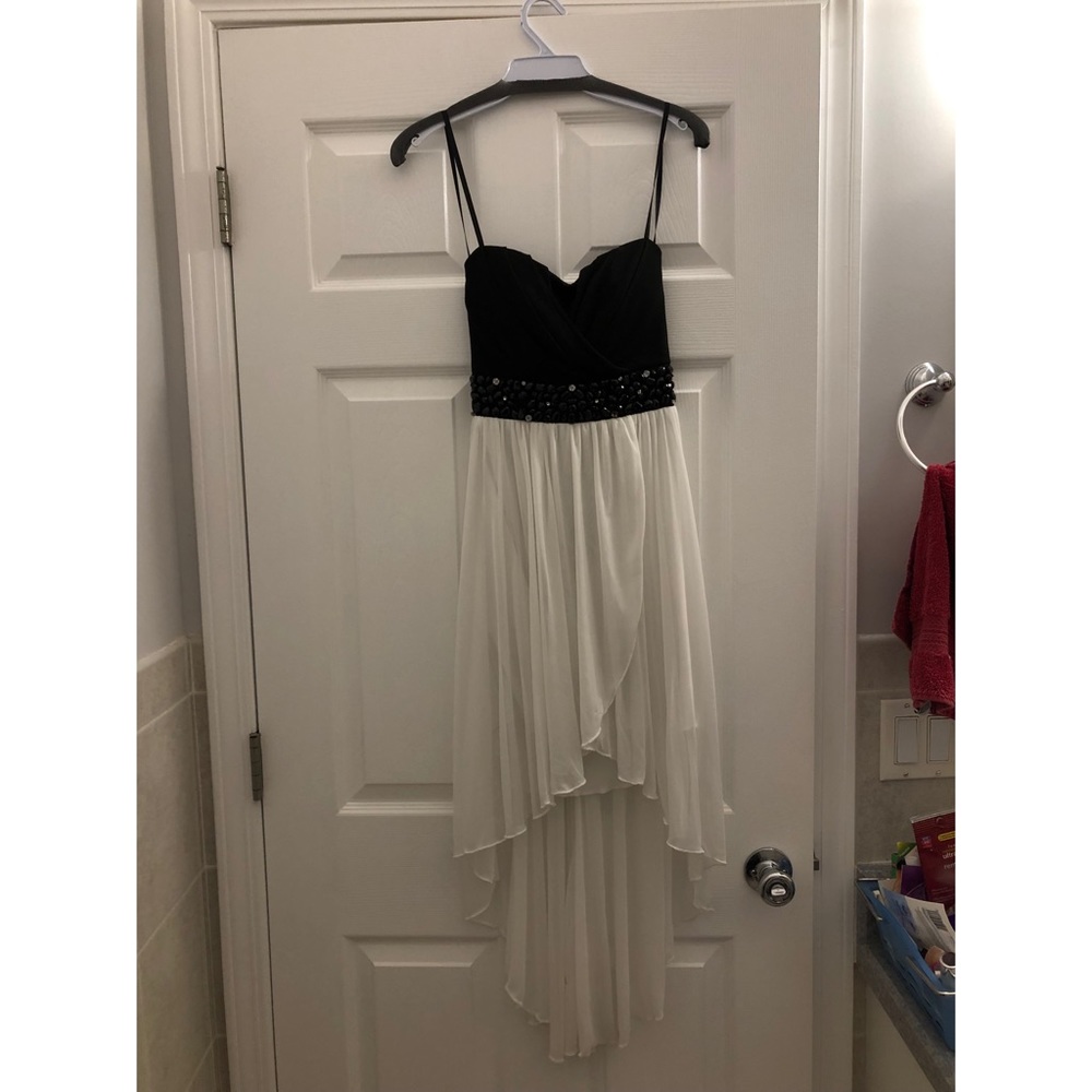 Black and White Highlow dress